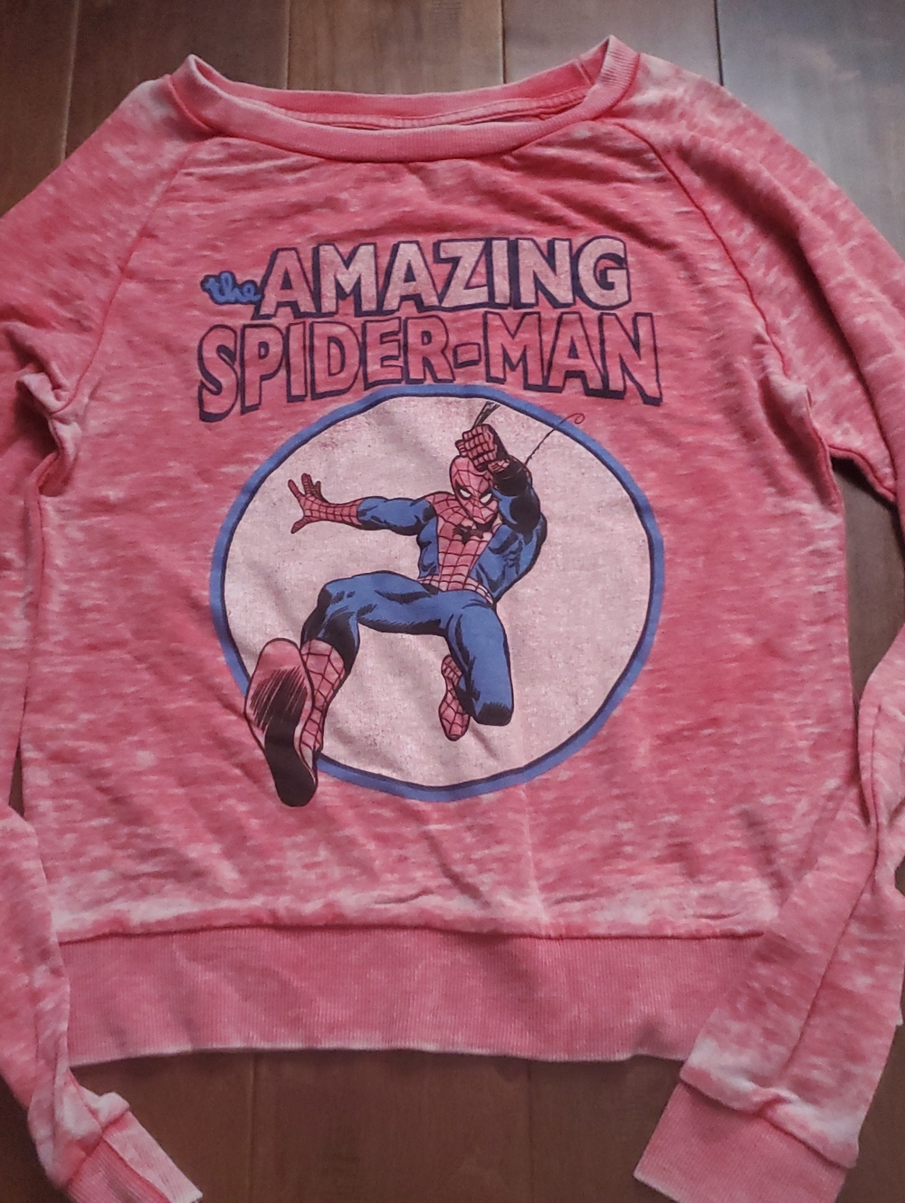 The Amazing Spider-Man Pink Raglan Sweatshirt